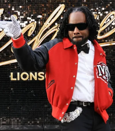 Michael Movie Premiere Wale Varsity Jacket