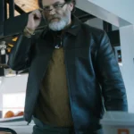 Michael Stuhlbarg The Instigators 2024 Black Leather Jacket