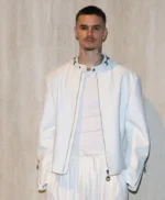 Fashion Week 2026 Romeo Beckham Leather Jacket