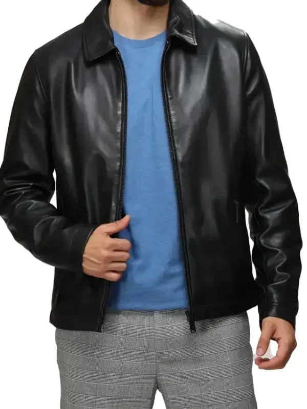 Miller Genuine Leather Zipper Jacket