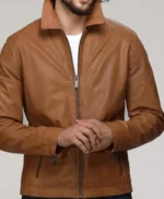 Miller Genuine Leather Zipper Jacket