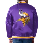 Minnesota Vikings Closer Purple-Gold Satin Jacket