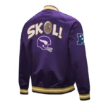 Minnesota Vikings Double Down Purple Satin Jacket