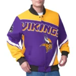 Minnesota Vikings Maximum Racing Purple Jacket