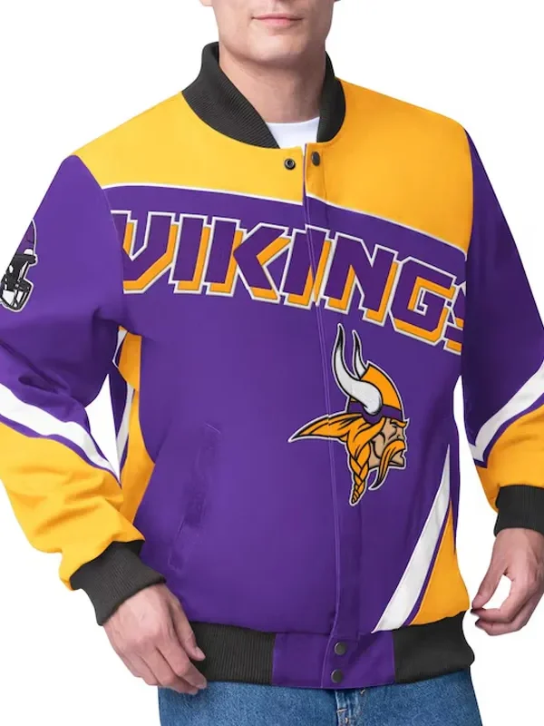 Minnesota Vikings Maximum Racing Purple Jacket
