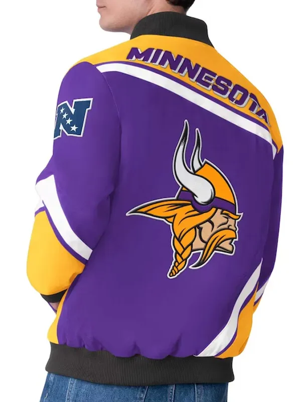 Minnesota Vikings Maximum Racing Purple Jacket