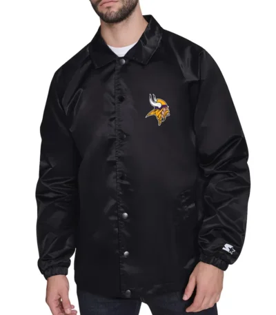 Minnesota Vikings Retro Logo Coaches Jacket