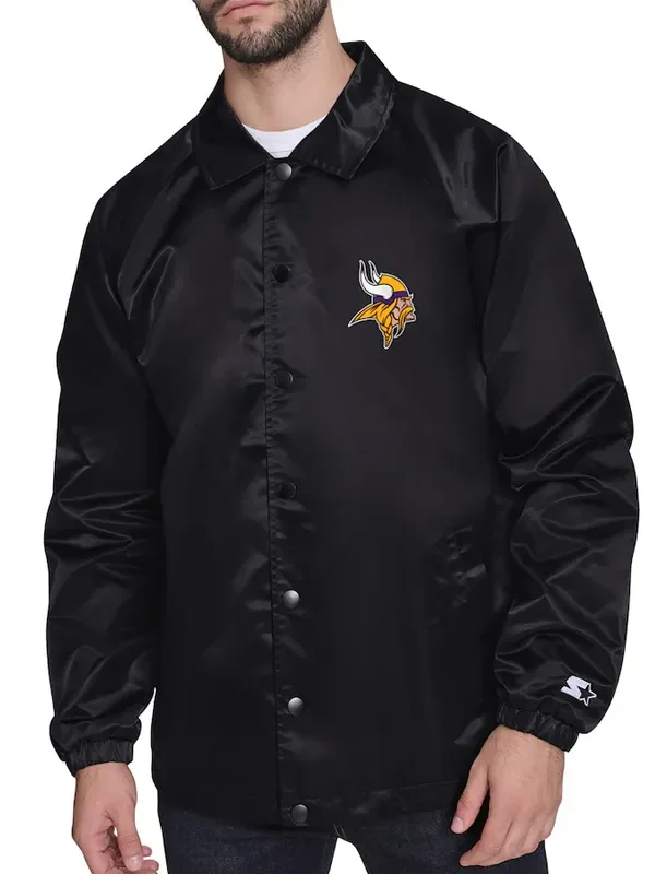 Minnesota Vikings Retro Logo Coaches Jacket