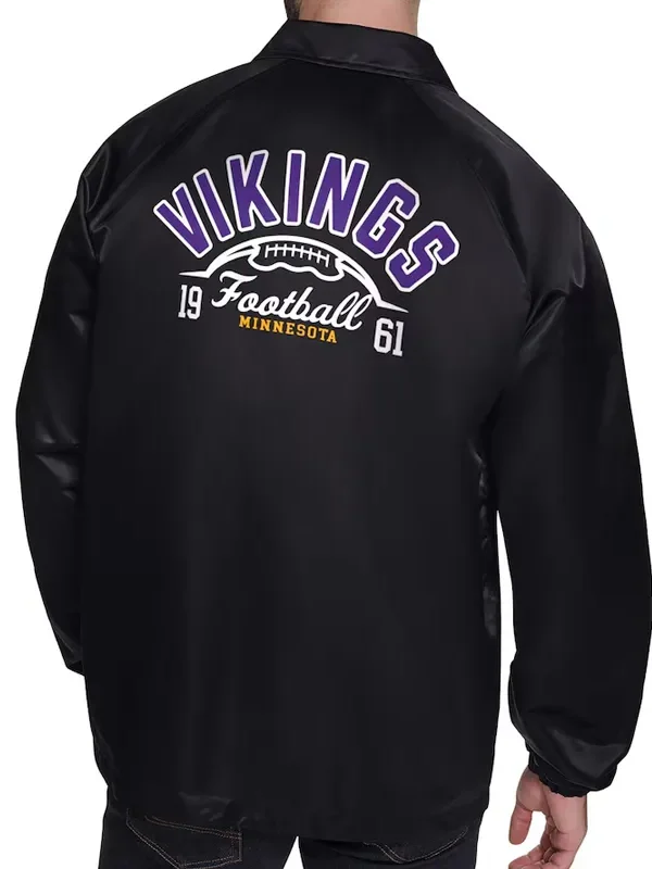 Minnesota Vikings Retro Logo Coaches Jacket