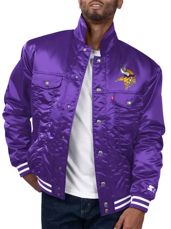 Minnesota Vikings Silver Tab Trucker Jacket