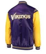Minnesota Vikings Starter Satin Purple and Yellow Jacket