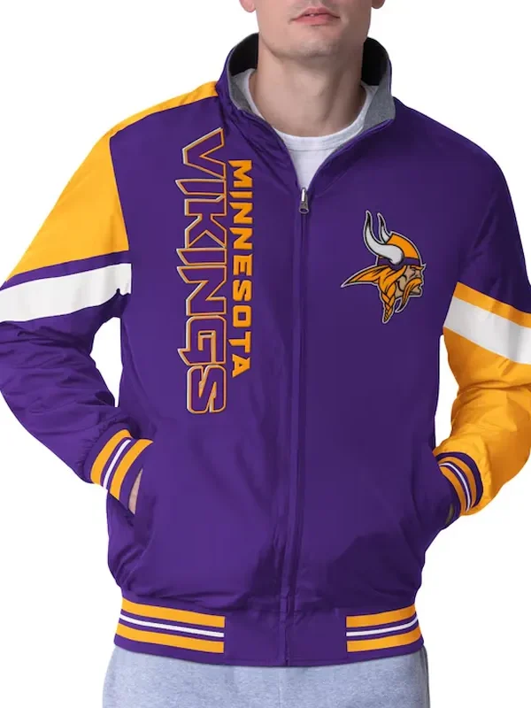 Minnesota Vikings Strong Arm Purple Full-Zip Jacket
