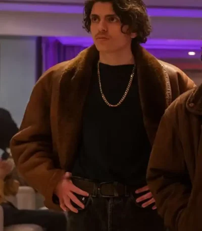 Mixed by Erry 2023 Emanuele Palumbo Brown Leather Jacket