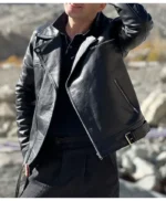Modern Fit Real Leather Motorcycle Jacket