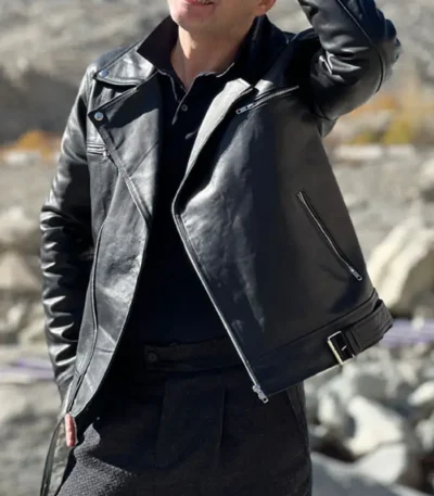 Modern Fit Real Leather Motorcycle Jacket