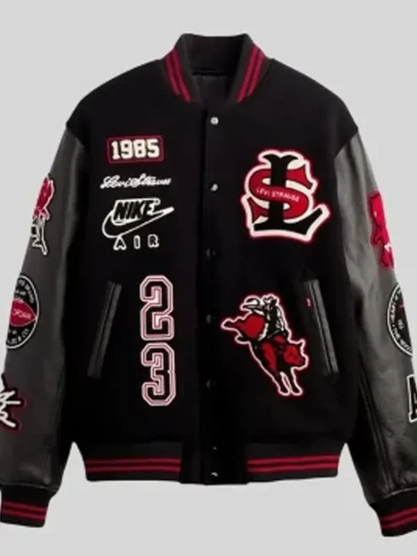 Carlos Alcaraz Black Varsity Jacket