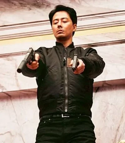 Moving Kim Doo-shik Black Zip Jacket