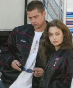 Brad Pitt and Angelina Jolie Black Bomber Jacket