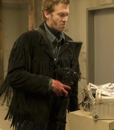 Mr. Wrench Black Fringe Jacket