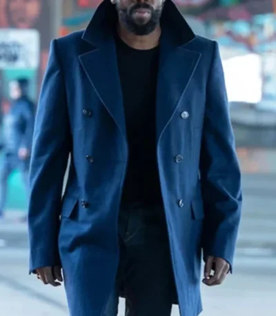Muncie Daniels The Madness Blue Wool Coat