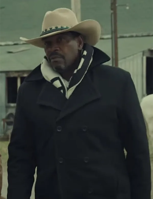 Mykelti Williamson The Last Rodeo Black Wool Peacoat Mykelti Williamson The Last Rodeo Black Wool Peacoat