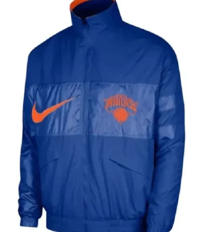 NY Knicks Nike Blue Courtside Capsule Jacket