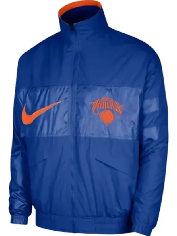 NY Knicks Nike Blue Courtside Capsule Jacket