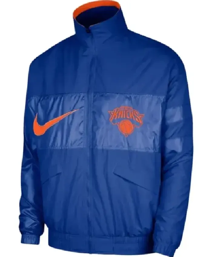 NY Knicks Nike Blue Courtside Capsule Jacket NY Knicks Nike Blue Courtside Capsule Jacket