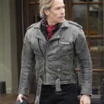 Neighbours Guy Pearce Leather Grey Jacket