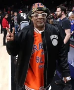 New York Knicks v Atlanta Hawks Spike Lee Black Satin Jacket