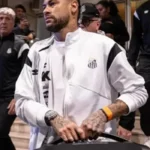 Neymar Santos FC White Track Jacket