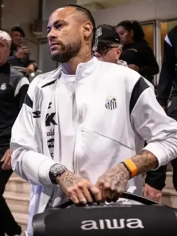 Neymar Santos FC White Track Jacket