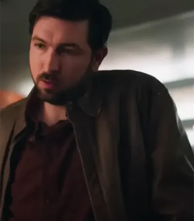 Nicholas Braun Cat Person 2023 Leather Jacket