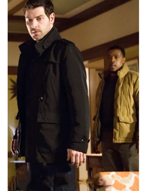 Nick Burkhardt Grimm S04 Black Raincoat Nick Burkhardt Grimm S04 Black Raincoat