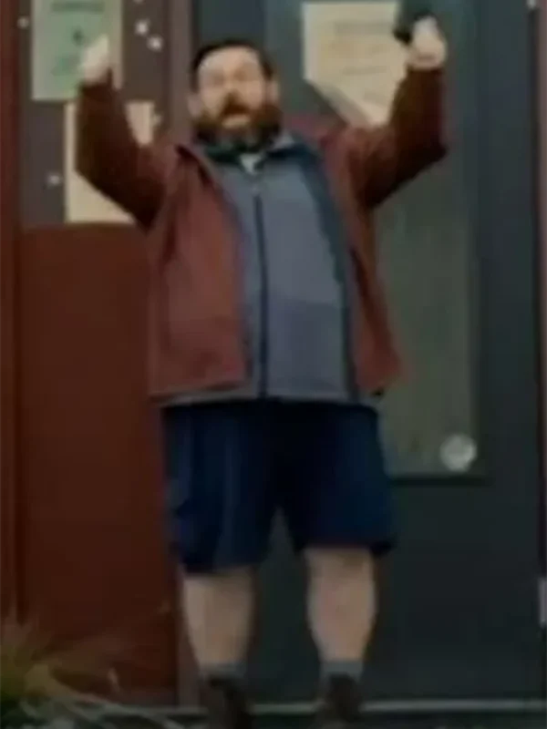 Nick Frost Get Away Brown Jacket