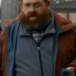 Nick Frost Get Away Brown Jacket