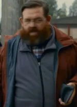 Nick Frost Get Away Brown Jacket
