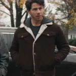 Nick Jonas The Good Half 2024 Brown Shearling Jacket