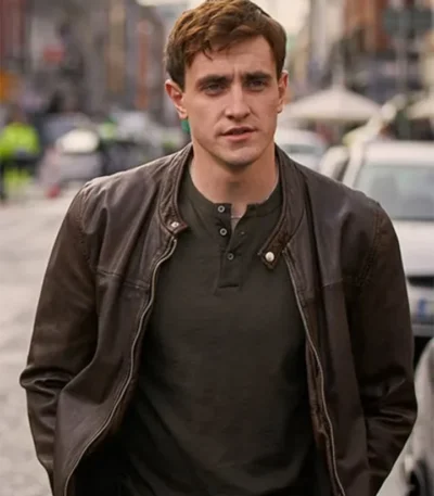 Normal People Connell Brown Leather Jacket