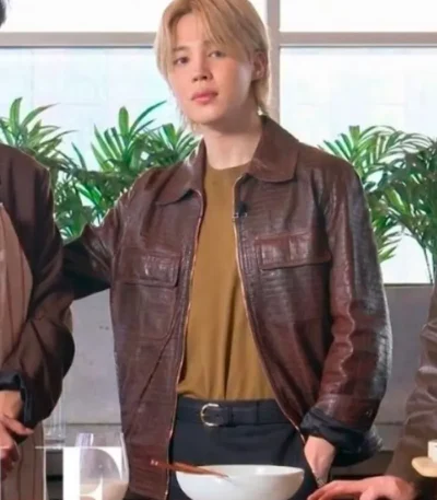 Now Serving Jimin Brown Jacket