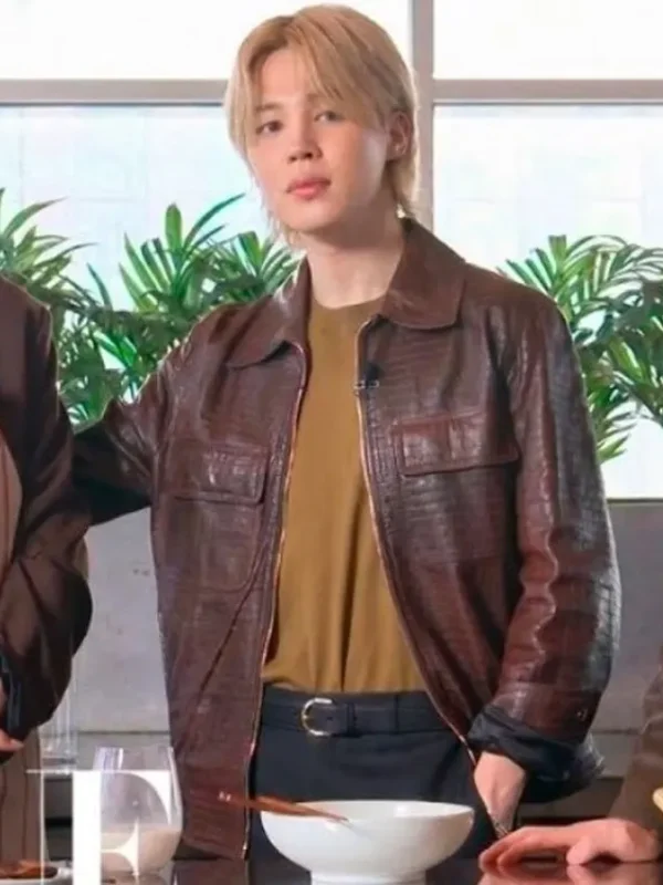 Now Serving Jimin Brown Jacket