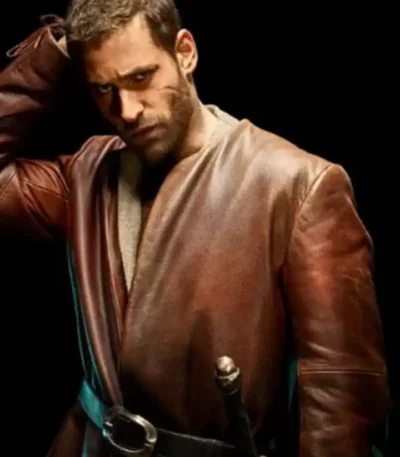 The Invisible Man Adrian Griffin Brown Real Leather Jacket