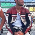One Fast Move 2024 K.J. Apa Racer Real Leather Jacket