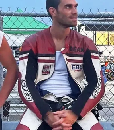 One Fast Move 2024 K.J. Apa Racer Real Leather Jacket