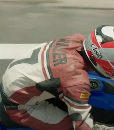 One Fast Move 2024 K.J. Apa Racer Real Leather Jacket