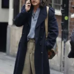 Orlando Bloom Deep Cover Blue Wool Coat