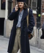 Orlando Bloom Deep Cover Blue Wool Coat