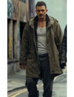 Orlando Bloom Deep Cover Green Cotton Coat