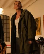 Orlando Bloom Deep Cover Green Cotton Coat