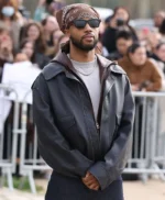 Paris Fashion Week Metro Boomin Leather Jacket